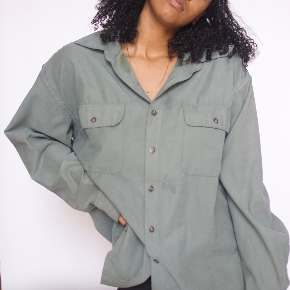 Vintage Button Down Long Sleeve Top